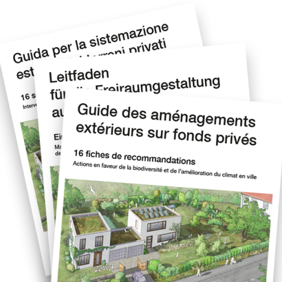 Fiches pour adapter au changement climatique et favoriser la biodiversité en ville