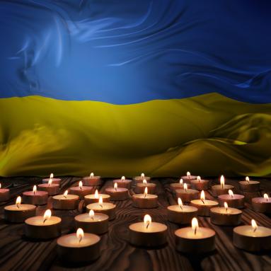 Une minute de silence pour les victimes de la guerre en Ukraine